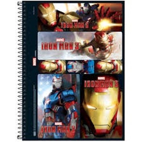 Caderno Universitário 10 Matérias Iron Man - Tilibra 1016519