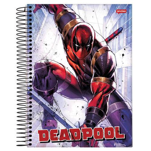 Caderno Universitário 10x1 200 Fls C.D. Jandaia - Deadpool 1