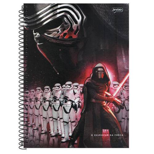 Caderno Universitário 10x1 200 Fls C.D. Jandaia - Star Wars 6