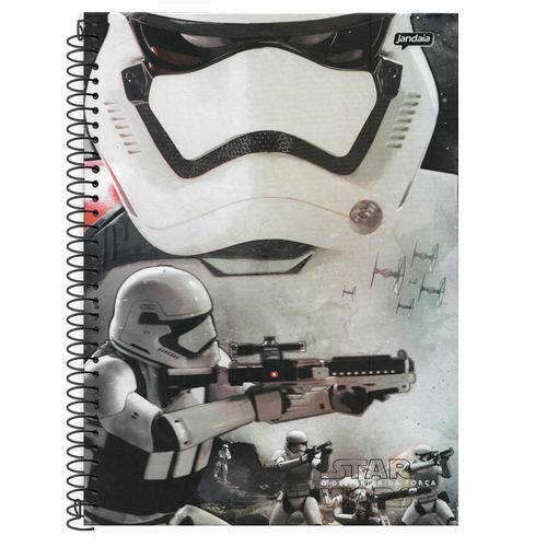 Caderno Universitário 10x1 200 Fls C.D. Jandaia - Star Wars 7