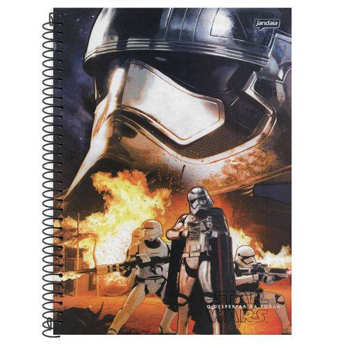Caderno Universitário 10x1 200 Fls C.D. Jandaia - Star Wars 9