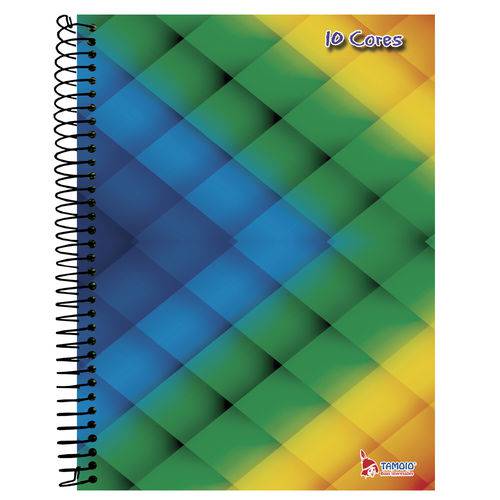 Caderno Universitário 10x1 200 Fls C.d. Tamoio - 10 Cores 8