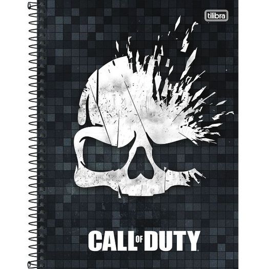 Caderno Universitário 10x1 200 Folhas 150762 Call Of Duty Tilibra