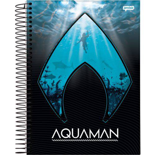 Caderno Universitário Aquaman Jandaia 10 Matérias