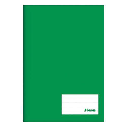 Caderno Universitário Brochurão Capa Dura 96 Fls Verde Unid - Foroni