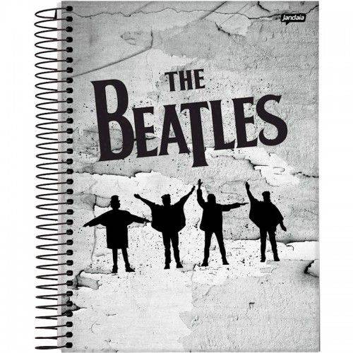 Caderno Universitário Capa Dura 10 Matérias 200F Folhas The Beatles Jandaia