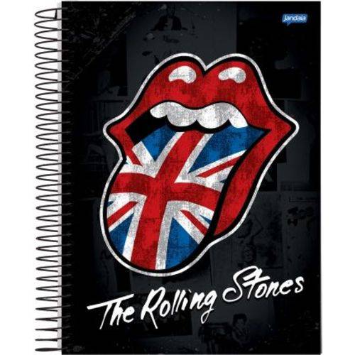 Caderno Universitário Capa Dura 15 Matérias Jandaia The Rolling Stones