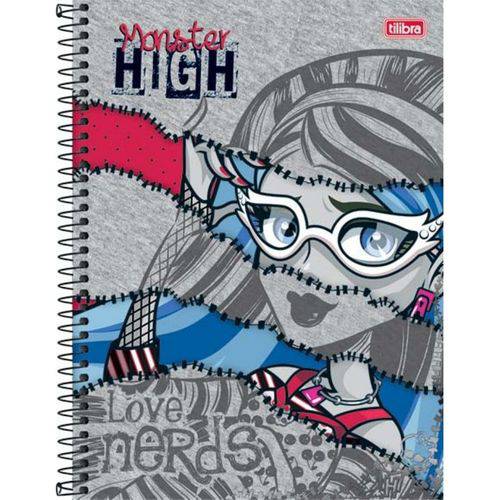 Caderno Universitário Capa Dura Tilibra Monster High - 96 Folhas