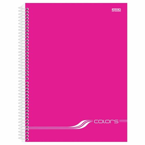 Caderno Universitário Colors Pink 1 Matéria São Domingos 1020737