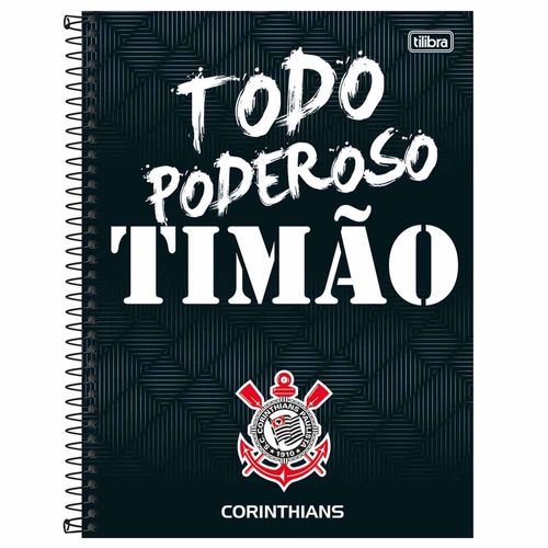 Caderno Universitário Corinthians 16 Matérias Tilibra 1004132