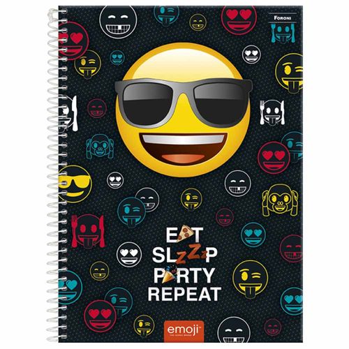 Caderno Universitário Emoji 1 Matéria Foroni 1015284