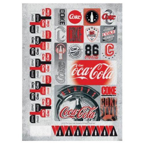 Caderno Universitário Espiral 1x1 96 Folhas Capa Dura Jandaia - Coca Cola Estilo 9