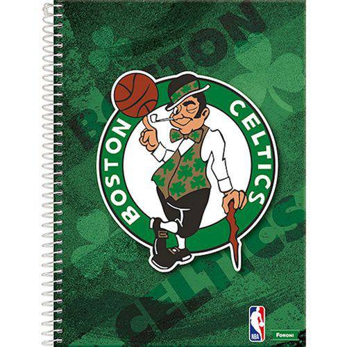 Caderno Universitário Espiral Boston Celtics Nba 96 Folhas