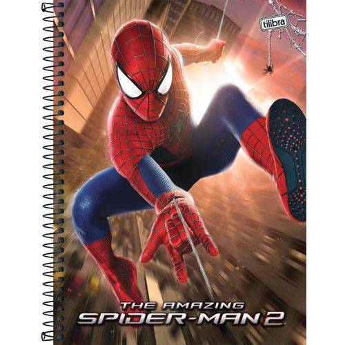 Caderno Universitário Espiral Capa Dura 1X1 96 Folhas Tilibra Spider Man - Sortido