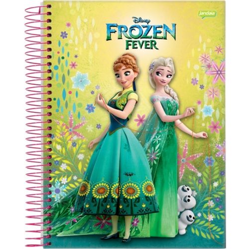 Caderno Universitário Frozen Fever 1 Matéria - Jandaia 1011184