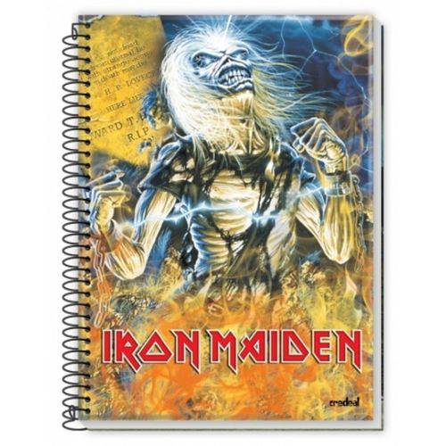 Caderno Universitário Iron Maiden 10 Matérias 200 Fls Credeal