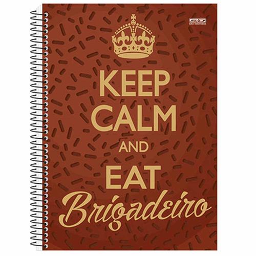 Caderno Universitário Keep Calm Girl 1 Matéria São Domingos 1007013