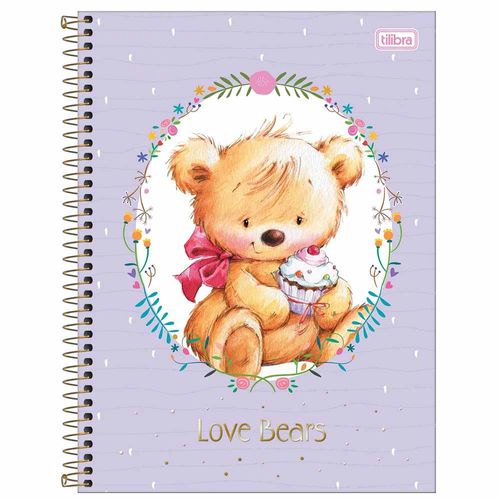 Caderno Universitário Love Bears 10 Matérias Tilibra 1000839