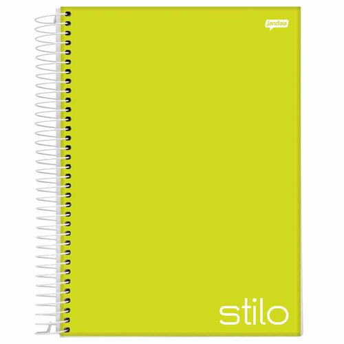 Caderno Universitário Stilo Verde Limão 1 Matéria Jandaia 1027735