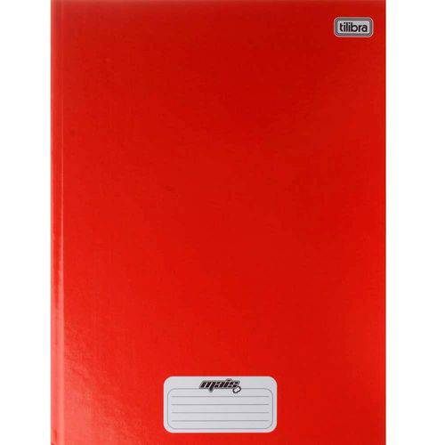 Caderno Universitário Tilibra Mais+ Costurado Cd 048 Fls Vermelho 116774
