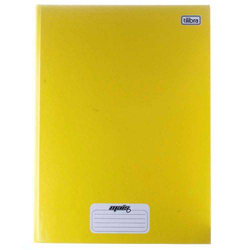Caderno Universitário Tilibra Mais+ Costurado Cd 096 Fls Amarelo 116804