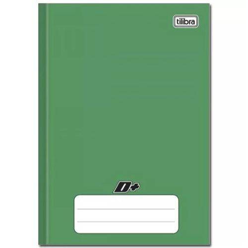 Caderno Verde D+ ¼ Brochura Capa Dura Costurado 96 Folhas