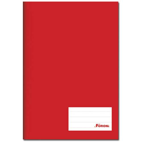 Caderno Vermelho Class Brochurao 28 5x21cm Capa Dura Costurado 96 Folhas