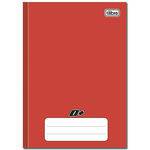 Caderno Vermelho D ¼ Brochura Capa Dura Costurado 96 Folhas
