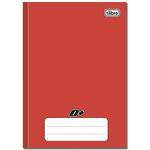 Caderno Vermelho D+ ¼ Brochura Capa Dura Costurado 96 Folhas