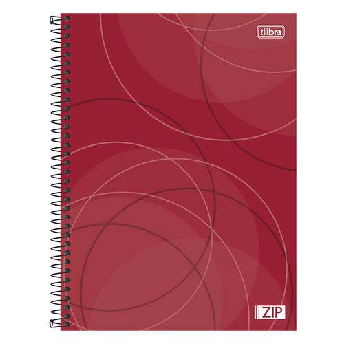 Caderno Zip - Vermelho - 20 Matérias - Tilibra
