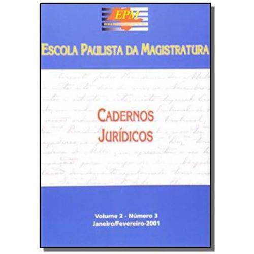 Cadernos Juridicos V 02 N 03 Epm/01