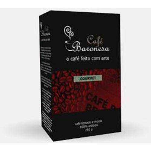 Café Baronesa Gourmet Torrado e Moído 250g - Moagem para Cafeteira Italiana