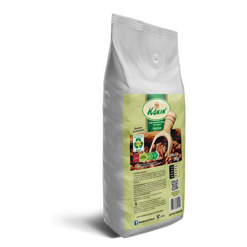 Café em Grãos Korin Reserva 100% Arábica Sustentável Pacote 1kg