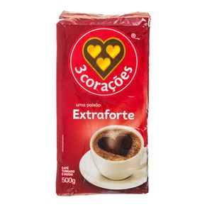 Café Extra Forte 3 Corações Vácuo 500g