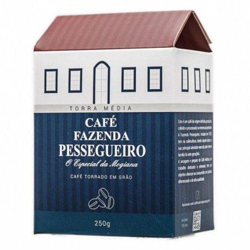 Café Fazenda Pessegueiro Torra Média em Grãos – 250g