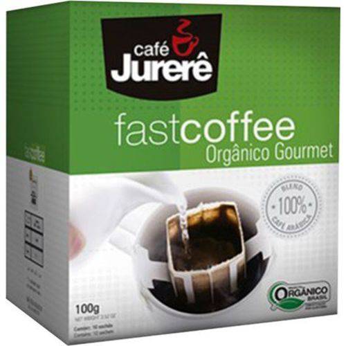 Cafe Jurere Organico Fast Coffe 10 Saches 100g