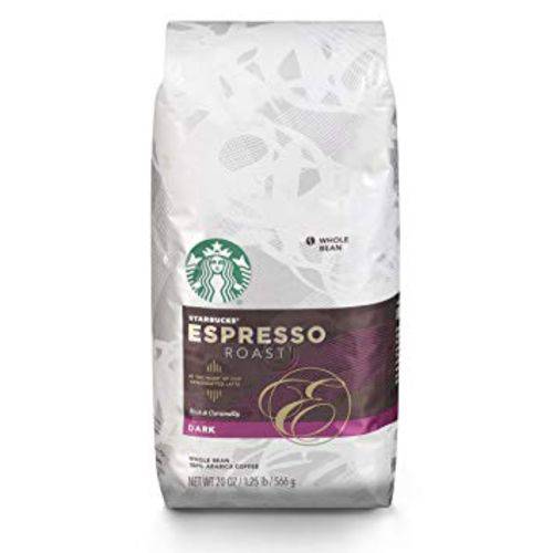 Café Starbucks Coffee Dark Roast Espresso em Grãos Inteiros - 566gr