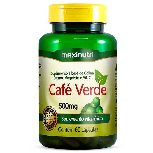Café Verde com Colina/cromo/magnésio e Vitamina C 60 Cápsulas - Maxinutri