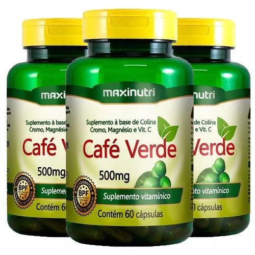 Café Verde - 3x 60 Cápsulas - Maxinutri
