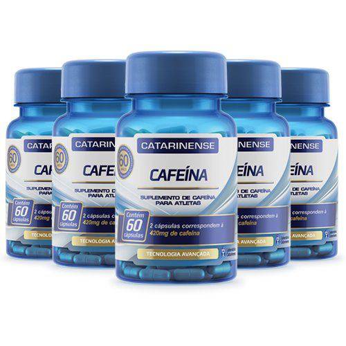 Cafeína 210mg - 5 Un de 60 Cápsulas - Catarinense