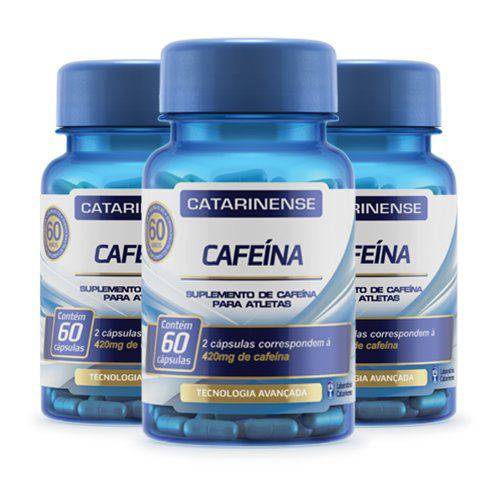 Cafeína 210mg - 3 Un de 60 Cápsulas - Catarinense