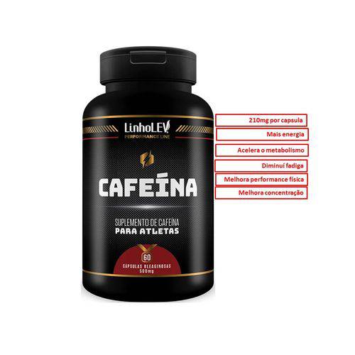 Cafeína - 500mg - 60 Cáps