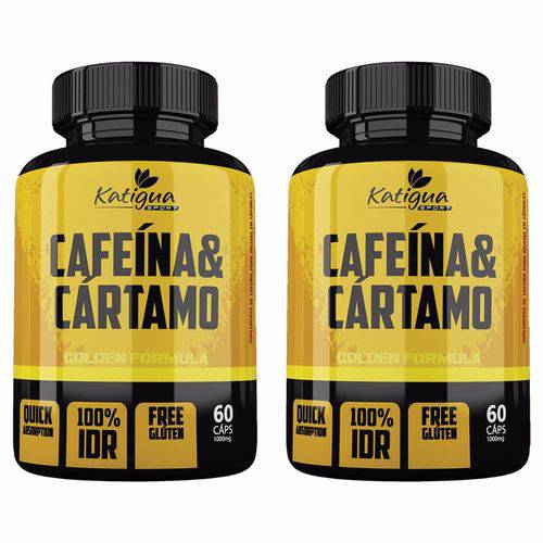 Cafeína e Cártamo - 2 Un de 60 Cápsulas - Katigua Sport