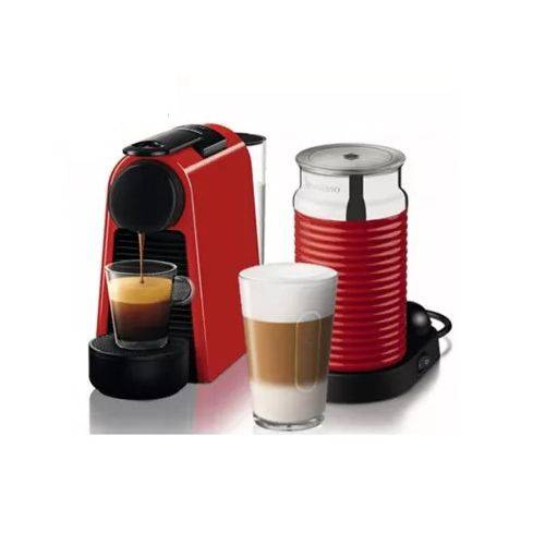 Cafeteira Nespresso Essenza Mini D30 Vermelha 127v com Aeroccino