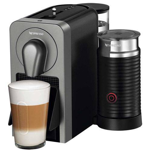 Cafeteira Prodigio Milk + Aeroccino Nespresso Automática Prata 220v -C75-Br3-Ti-Ne