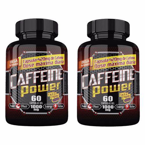 Caffeine Power (Cafeína) - 2 Un de 60 Cápsulas - Katigua Sport