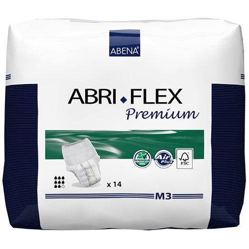 Caixa ABENA Fralda Abri-Flex M3 (Média - 6 Pacotes)