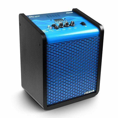 Caixa Amplificada Multiuso Portatil Cr400 App Usb Bluetooth Azul Frahm 31486