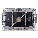 Caixa Ap Drums Inox Black Steel Chrome Stripe 14x7¨ Limited com Aros High Hoop Vintage 2.7mm