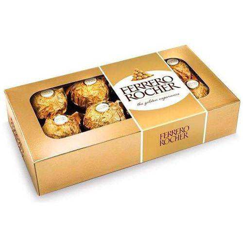 Caixa Bombom Ferrero Rocher 08 Unidades